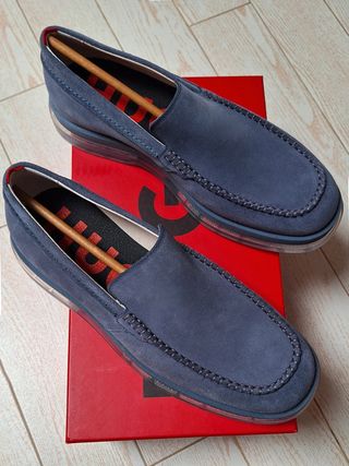 HUGO BOSS - Mocasínes de Ante, Talla 46, NUEVOS