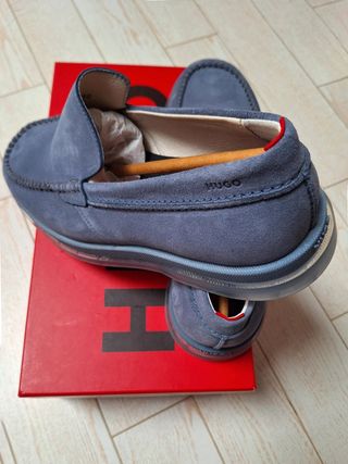 HUGO BOSS - Mocasínes de Ante, Talla 46, NUEVOS