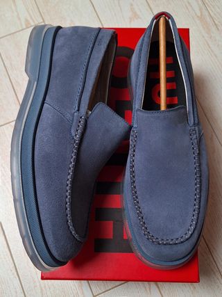 HUGO BOSS - Mocasínes de Ante, Talla 46, NUEVOS