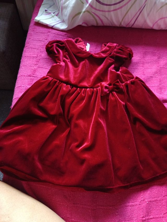 Vestido terciopelo niña 18 meses