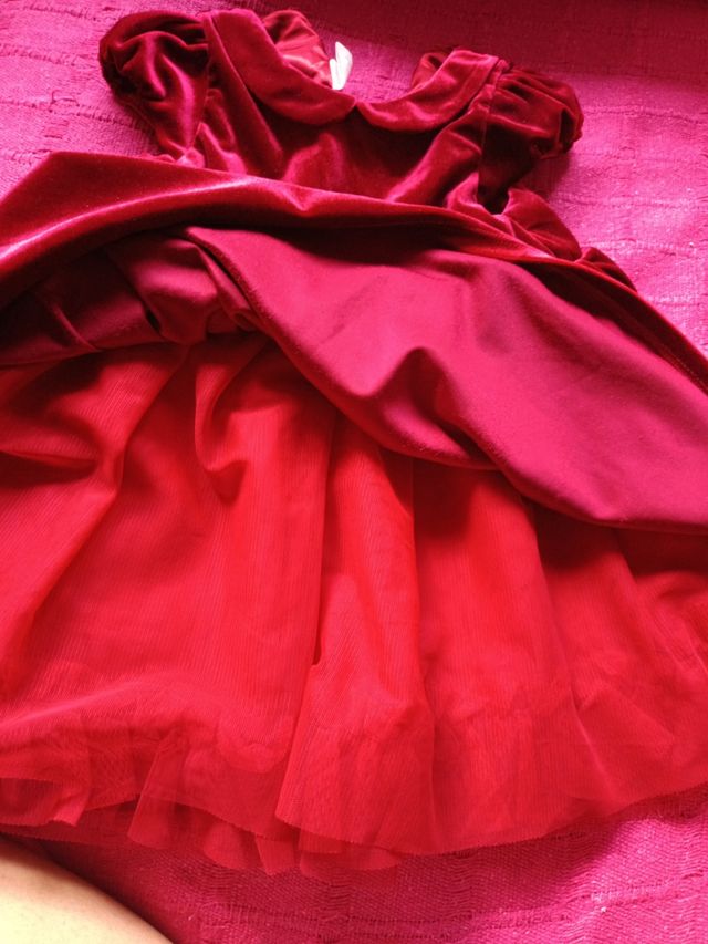 Vestido terciopelo niña 18 meses