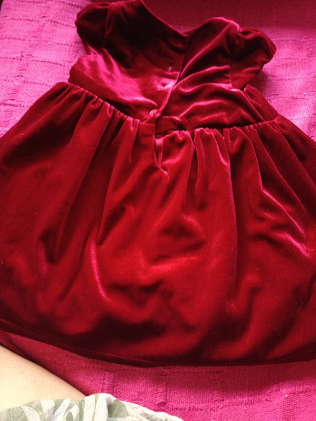 Vestido terciopelo niña 18 meses
