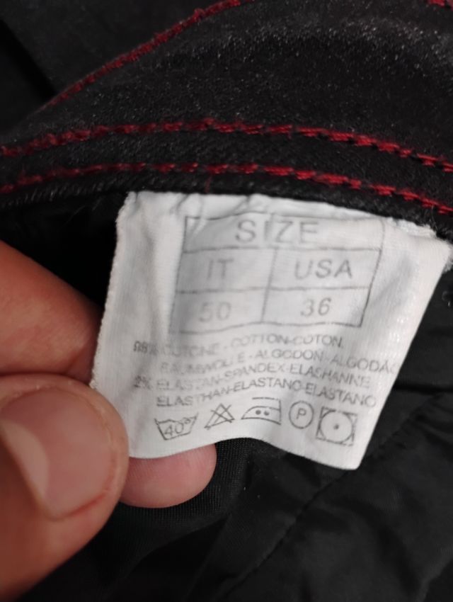 Vaqueros negros rotos - Talla 36