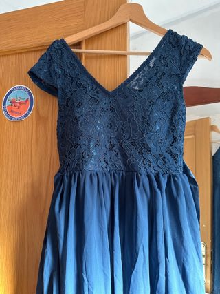 Vestido fiesta azul - Talla S