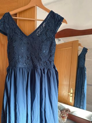 Vestido fiesta azul - Talla S