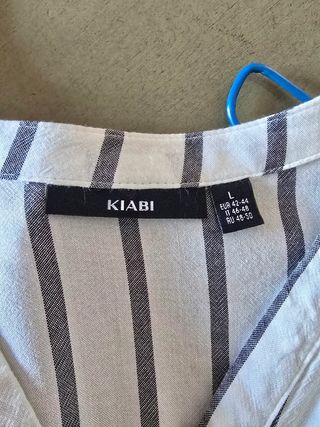 Blusa Rayas Azul Marino Blanco