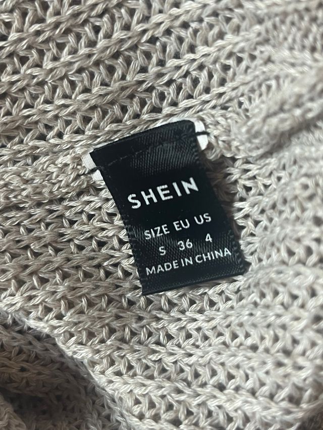 Suéter beige de punto