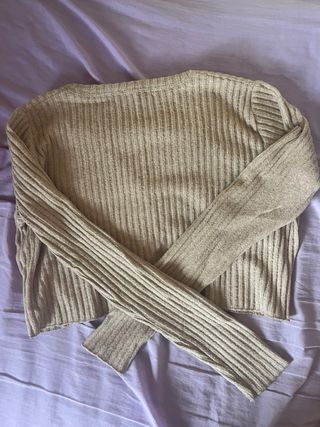 Cardigan beige Bershka - Talla S