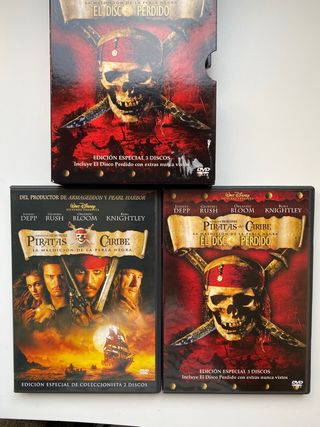 Piratas del Caribe: DVD 3 Discos