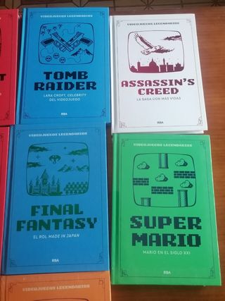 Libros Videojuegos Legendarios RBA más láminas 