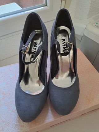 Salones PAYMA ante gris - Talla 38