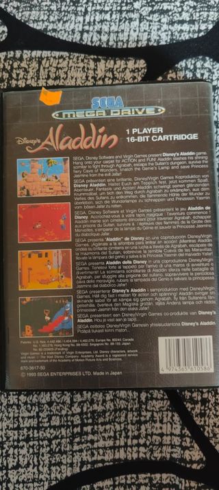 Aladdin Sega Mega Drive - Completo