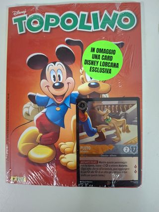 Topolino nr 3628 speciale Lorcana card game Pluto