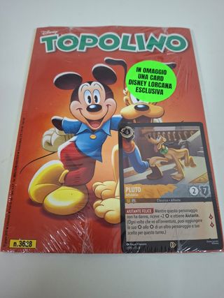 Topolino nr 3628 speciale Lorcana card game Pluto