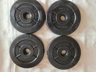 Discos peso mancuernas - 4 x 2'5 kg + 4 x 1'25 kg