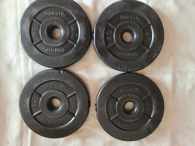 Discos peso mancuernas - 4 x 2'5 kg + 4 x 1'25 kg