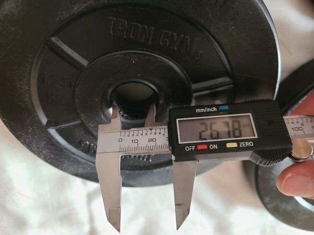 Discos peso mancuernas - 4 x 2'5 kg + 4 x 1'25 kg