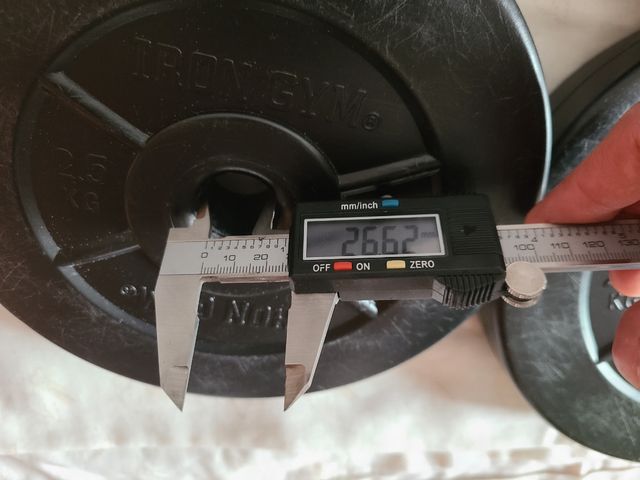 Discos peso mancuernas - 4 x 2'5 kg + 4 x 1'25 kg