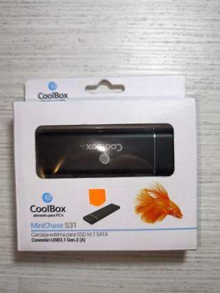 CoolBox miniChase S31 - Carcasa SSD M.2 SATA