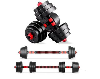 Manubri Regolabili 4 In 1 - Set Da 2, Da 1 A 4kg Cadauno, Per Allenamento Casa