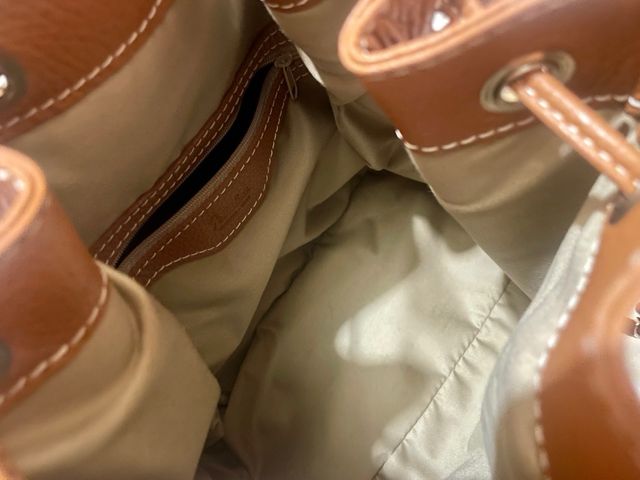 Bolso marrón piel - Asa corta