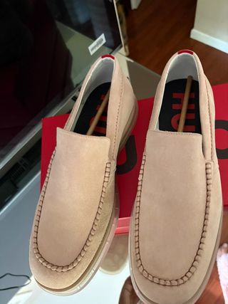 HUGO BOSS Mocasínes de Ante, Talla 46, NUEVOS