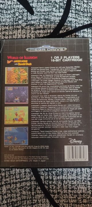 World of Illusion Sega Megadrive