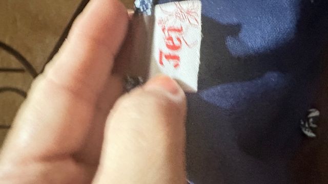 Bikini azul y blanco