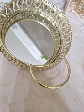 Vassoio portaoggetti oro - 2pz