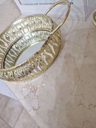 Vassoio portaoggetti oro - 2pz