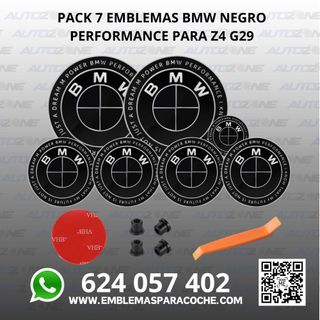 Pack emblemas BMW Negro Performance para Z4 G29