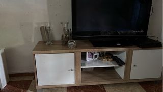 Mesa centro elevable blanca