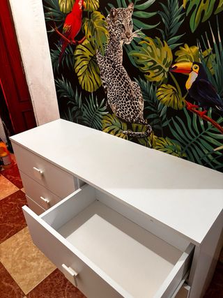 Mesa centro elevable blanca