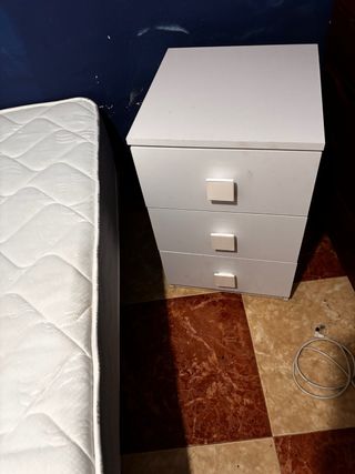 Mesa centro elevable blanca
