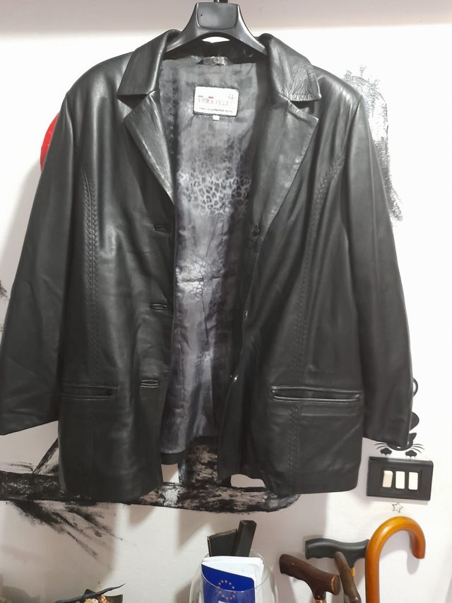 Giacca vera pelle taglia 48 ita