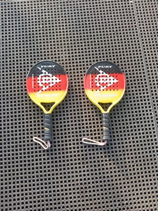 2 raquetas Dunlop Fury junior
