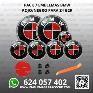 Pack emblemas BMW rojo/negro para Z4 G29
