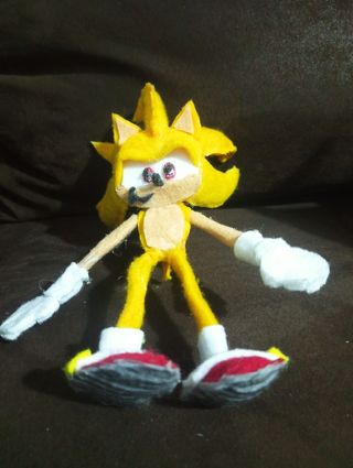 Super Sonic plush DIY