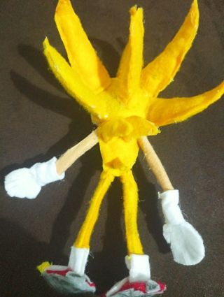 Super Sonic plush DIY