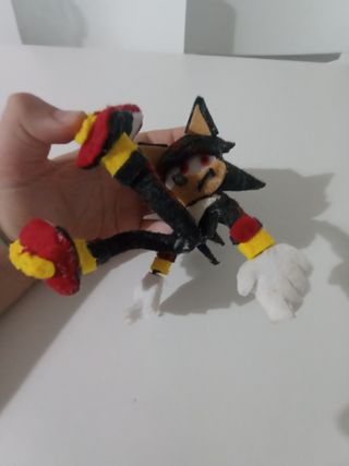 Shadow the Hedgehog articulated plush DIY