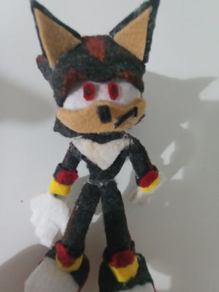 Shadow the Hedgehog articulated plush DIY