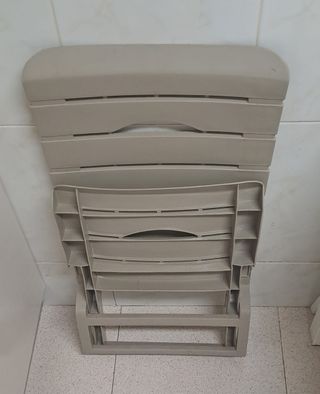 Silla playa plegable beige