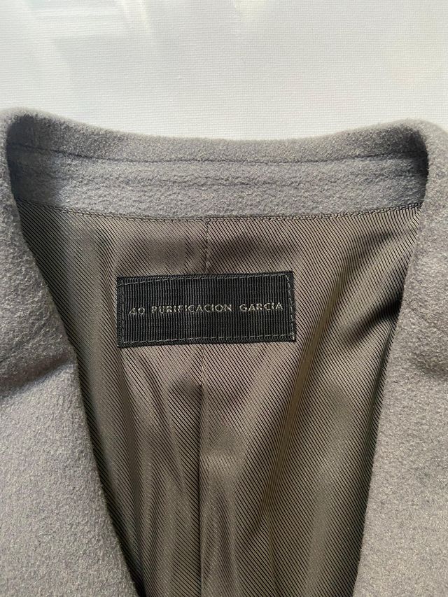 Abrigo largo Purificación García - Gris