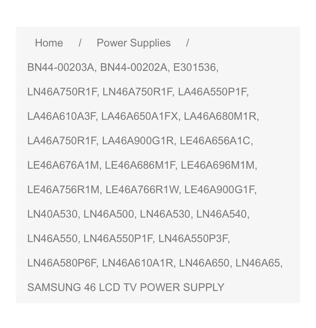 Lote Placas TV Samsung LN46A750R1F y mas modelos