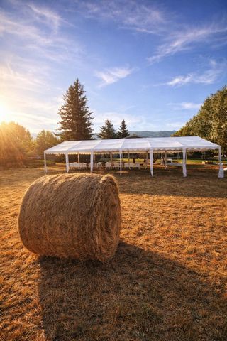 ALQUILER de Carpa p/eventos 6x12 blanca