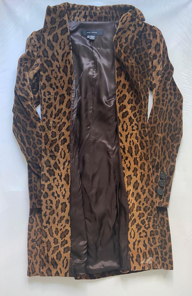 Abrigo estampado leopardo Zara Woman