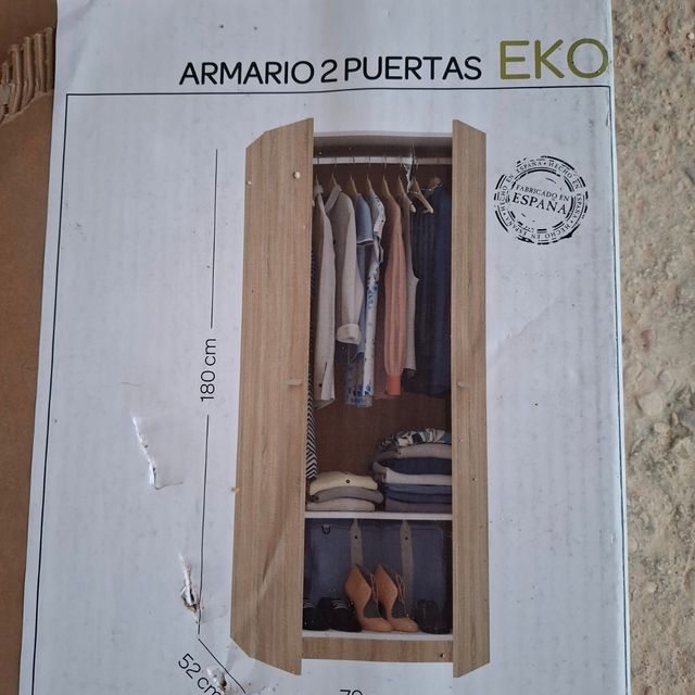 Armario 2 puertas EKO marrón