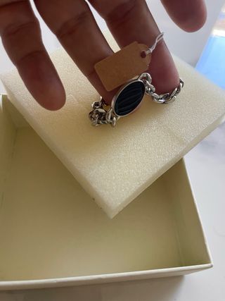Braccialetto uomo - acciaio nero