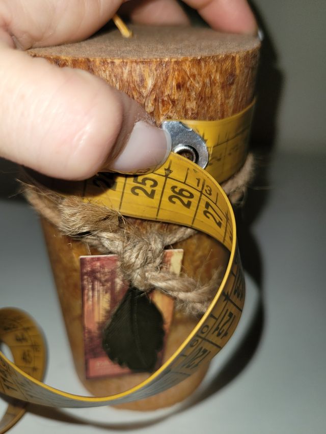 Vela decorativa cilíndrica