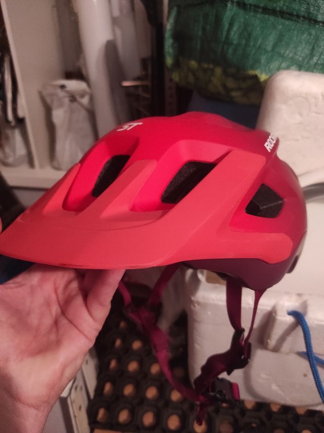 Casco bici Rockrider rojo